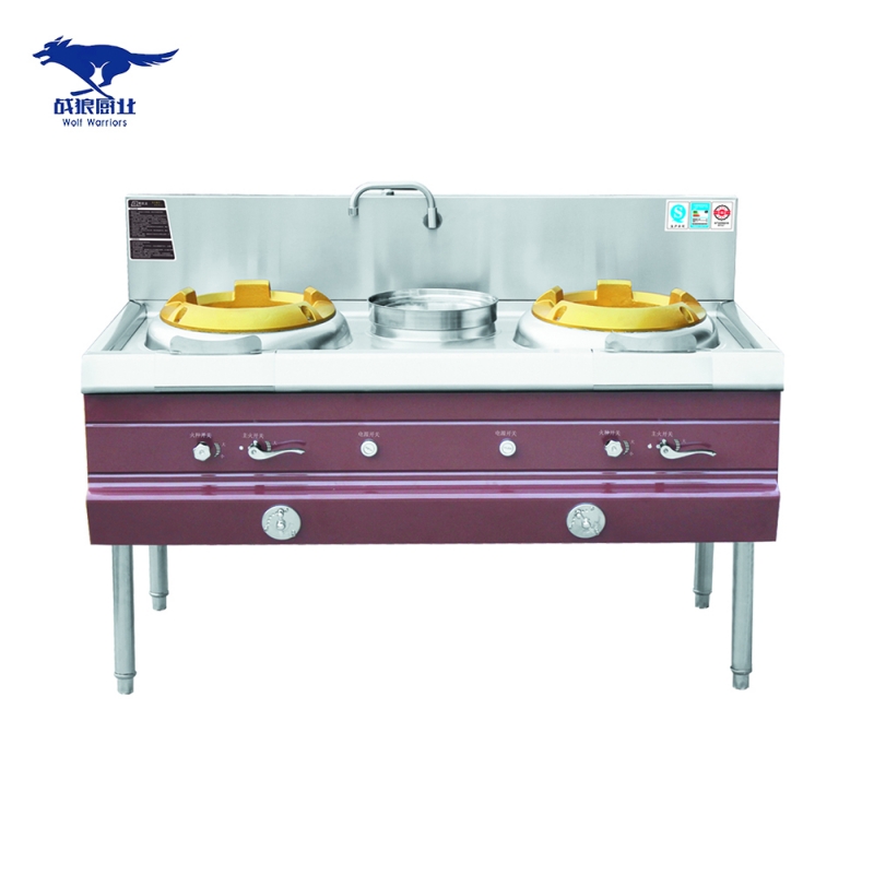 Double-opening gas oven